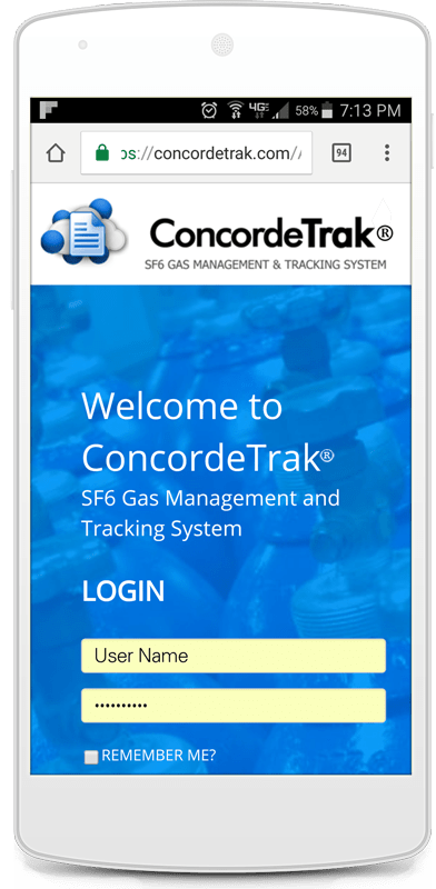 ConcordeTrak SF6 Management and Reporting Tools